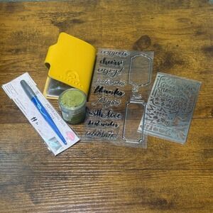 Lot of 5 Various Craft Items Stamp Maker Embellishments Book Embossing Supplies